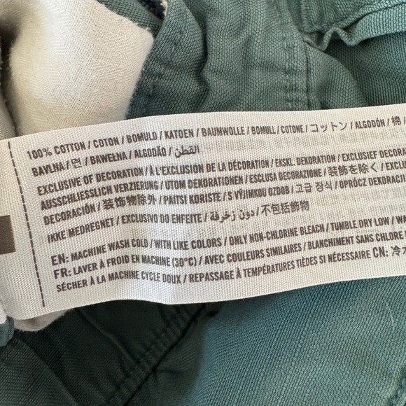 Abercrombie & Fitch Green 100% Cotton Shorts, Drawstring Waist, Size M - Picture 5 of 5